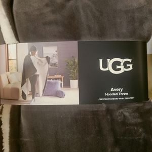 Ugg Avery hooded throw blanket grey 50x70